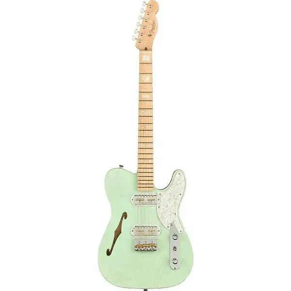 Электрогитара полуакустическая Fender Parallel Universe Telecaster Magico Transparent Surf Green