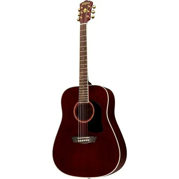 Акустическая гитара Washburn WD100DL Dreadnought Mahogany Transparent Wine Red