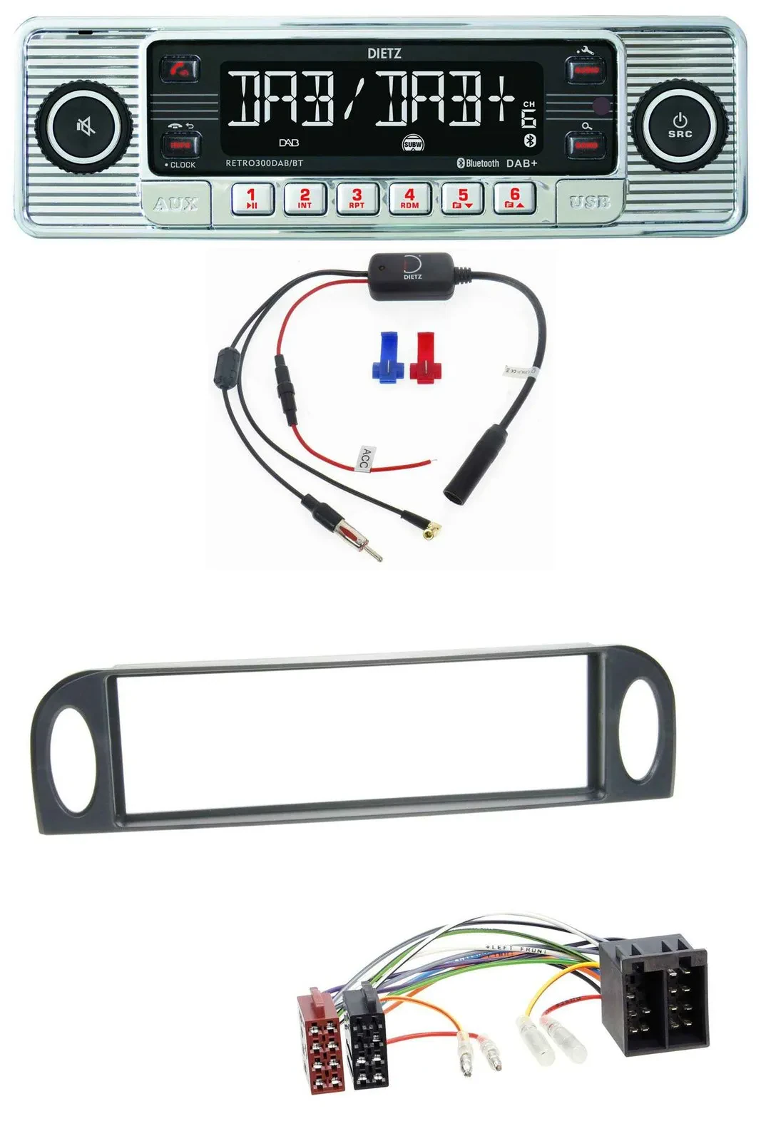 Dietz DAB USB MP3 Bluetooth Autoradio für Citroen C5 (bis 2004)