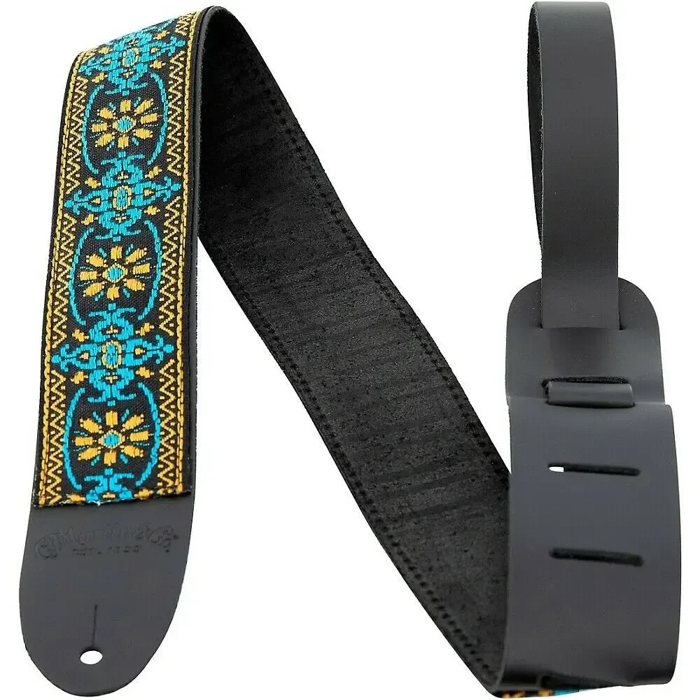 Ремень для гитары Martin Retro Woven Design Black and Gold