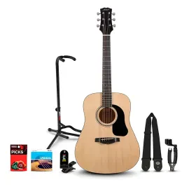 Mitchell Launch D75S Starter Dreadnought Acoustic Guitar w/Accessories & Stand