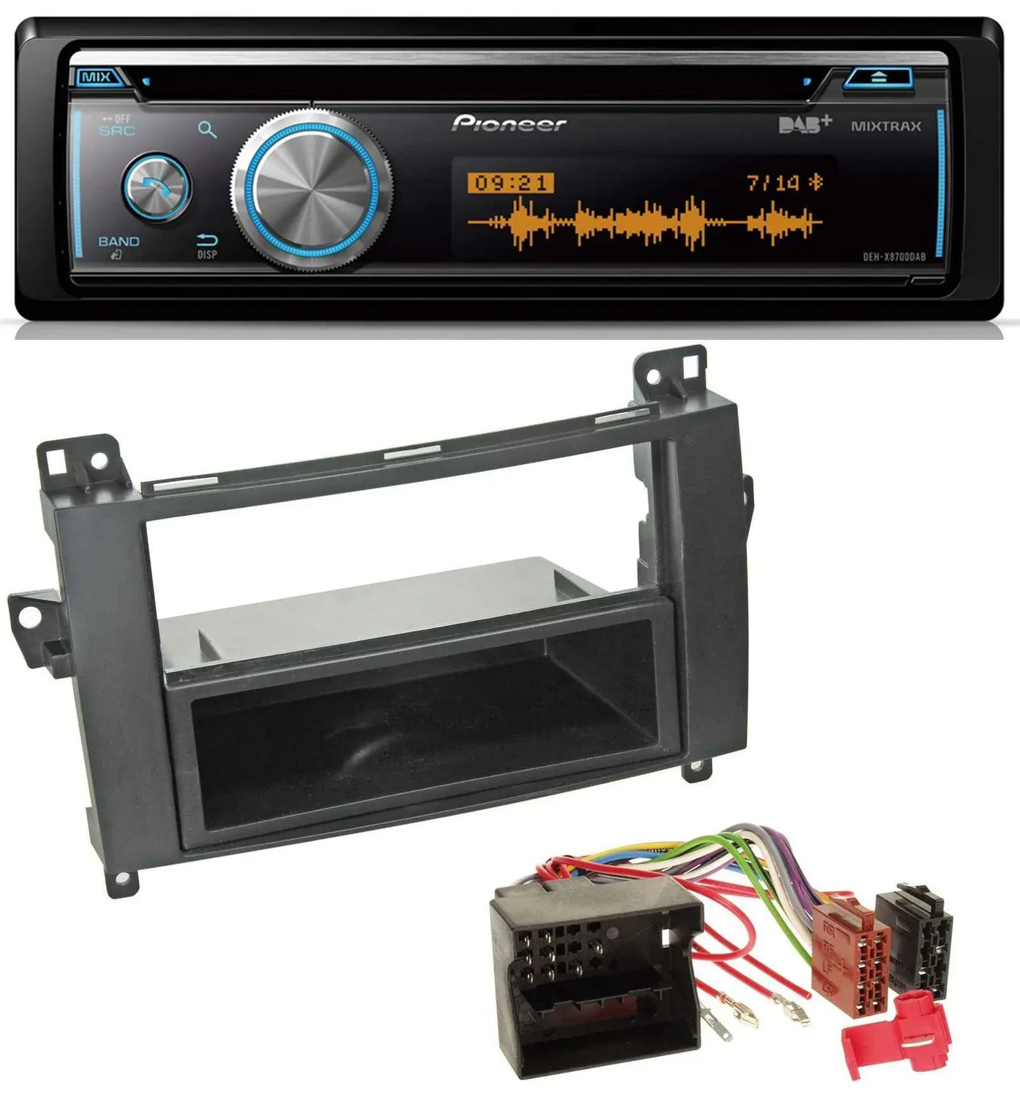 Pioneer MP3 DAB USB CD Bluetooth Autoradio für Mercedes Vito Viano W639 06-14