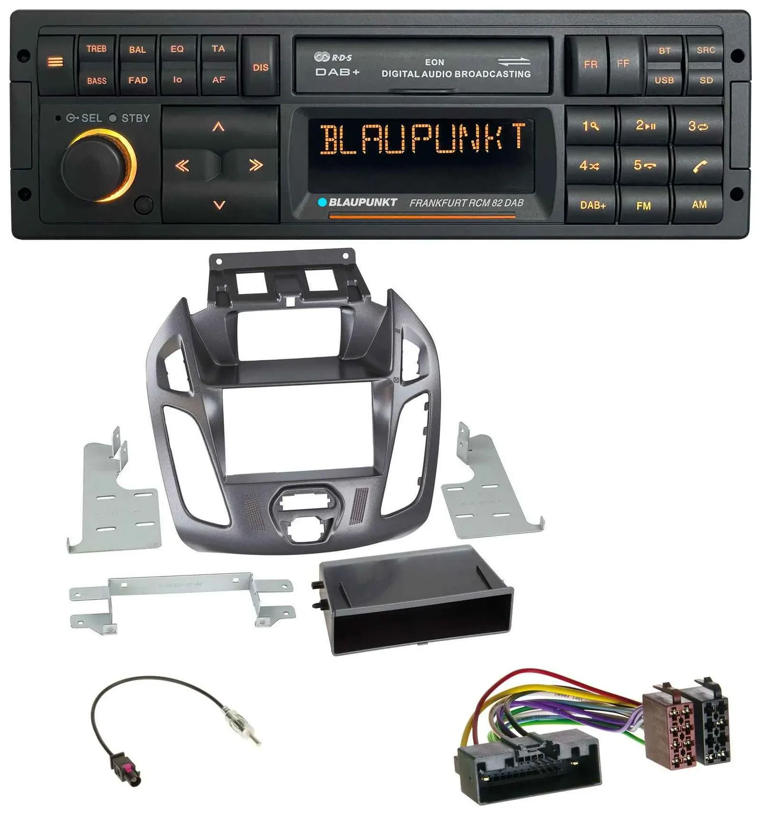 Blaupunkt USB DAB SD MP3 Bluetooth Autoradio für Ford Transit Connect 12-18 Disp