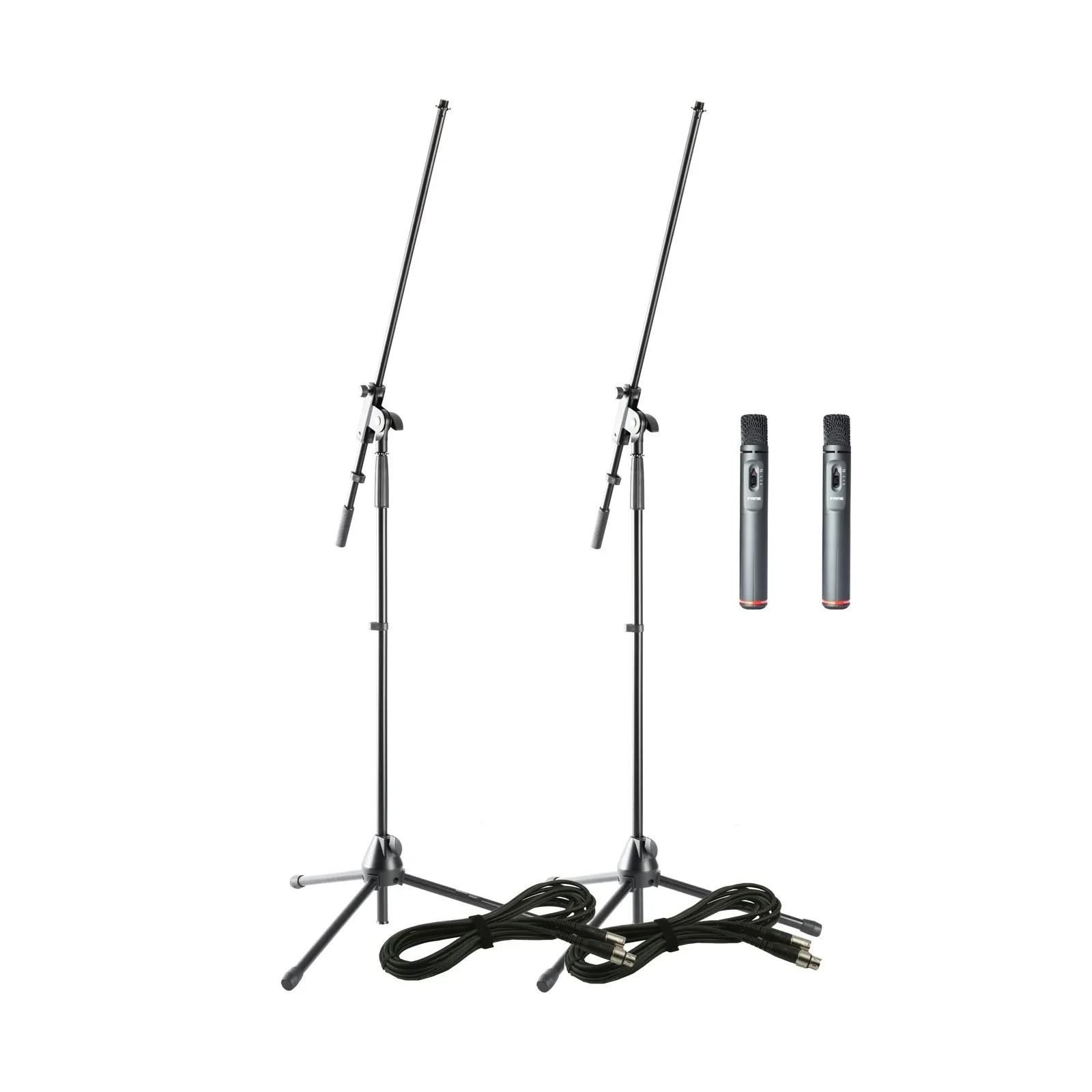 Audio CM 5 Stereo Instrumentenmikrofon Set, 2 Kondensator Mikros, 2 XLR Kabel