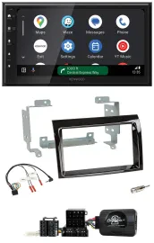 Kenwood DAB Bluetooth USB Lenkrad 2DIN Autoradio für Fiat Ducato 2006-2008 piano