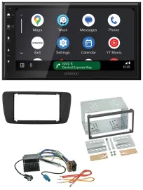 Kenwood DAB Bluetooth USB MP3 2DIN Autoradio für Seat Ibiza ab 08 nitschwarz