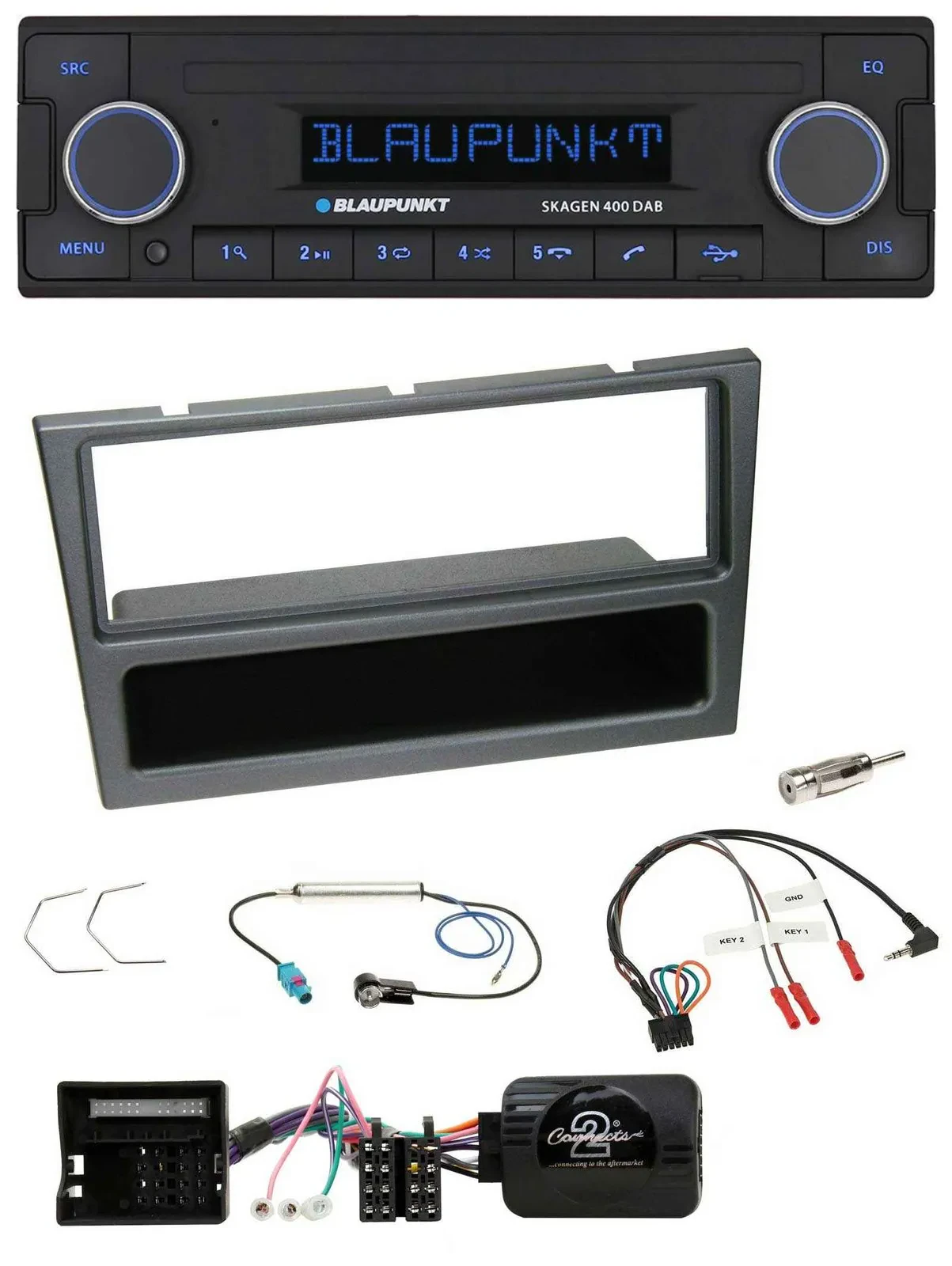 Blaupunkt DAB USB Bluetooth Lenkrad Autoradio für Opel Corsa C Meriva Vectra C T