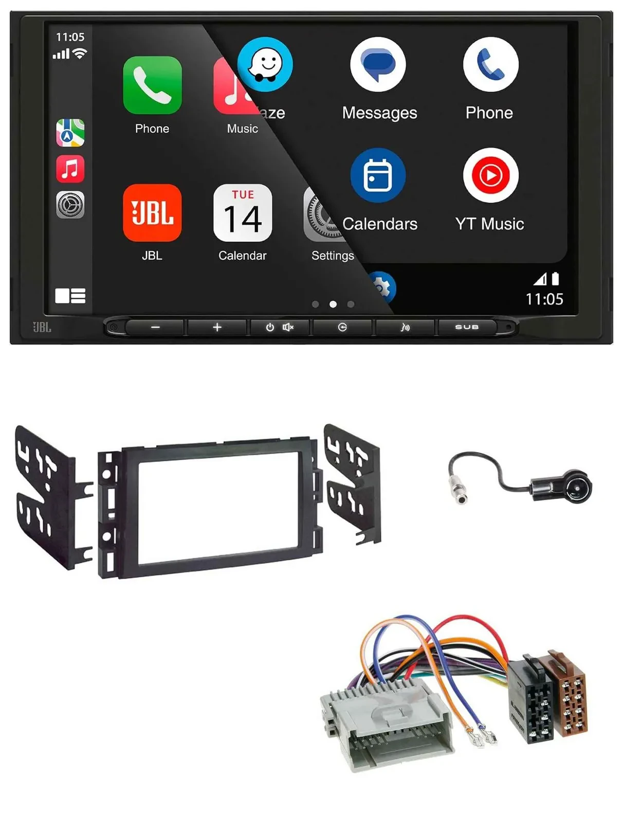 Автомагнитола для Buick Enclave (2008–2012) JBL 2DIN DAB Bluetooth USB MP3