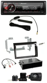 Pioneer MP3 DAB 1DIN Lenkrad USB Autoradio für Fiat Ducato 2006-2008 piano