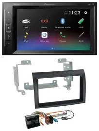 Автомагнитола Pioneer 2 DIN, DAB, Bluetooth, USB, MP3 для Citroen Jumper 2006–2011