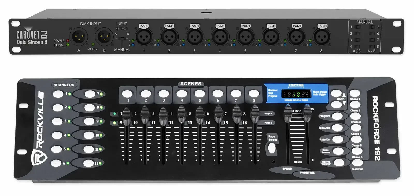 DMX-сплиттер Chauvet DJ Data Stream 8 с DMX-пультом