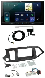 Pioneer 2DIN DAB USB MP3 Bluetooth Autoradio für Kia Picanto ab 11 ohne Start-St