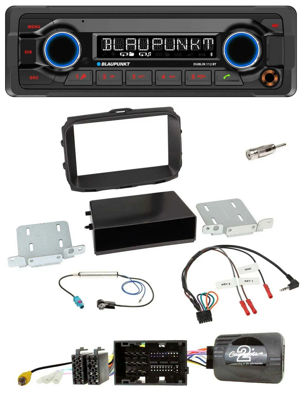 Blaupunkt MP3 Bluetooth USB Lenkrad Autoradio für Alfa Giulietta 940 Facelift 20