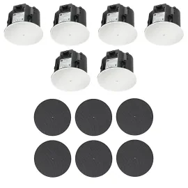 Потолочная акустика JBL Control 426C/T 6.5" 70V/12Ω с черными грилями (набор, 6 шт.)