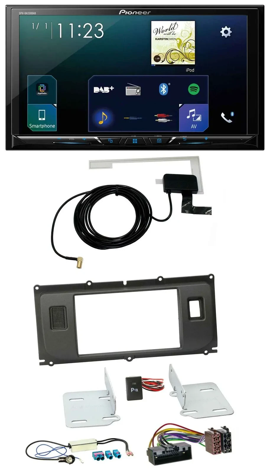 Автомагнитола для Land Rover Evoque (с 2011) Pioneer 2-DIN, DAB, USB, MP3, Bluetooth