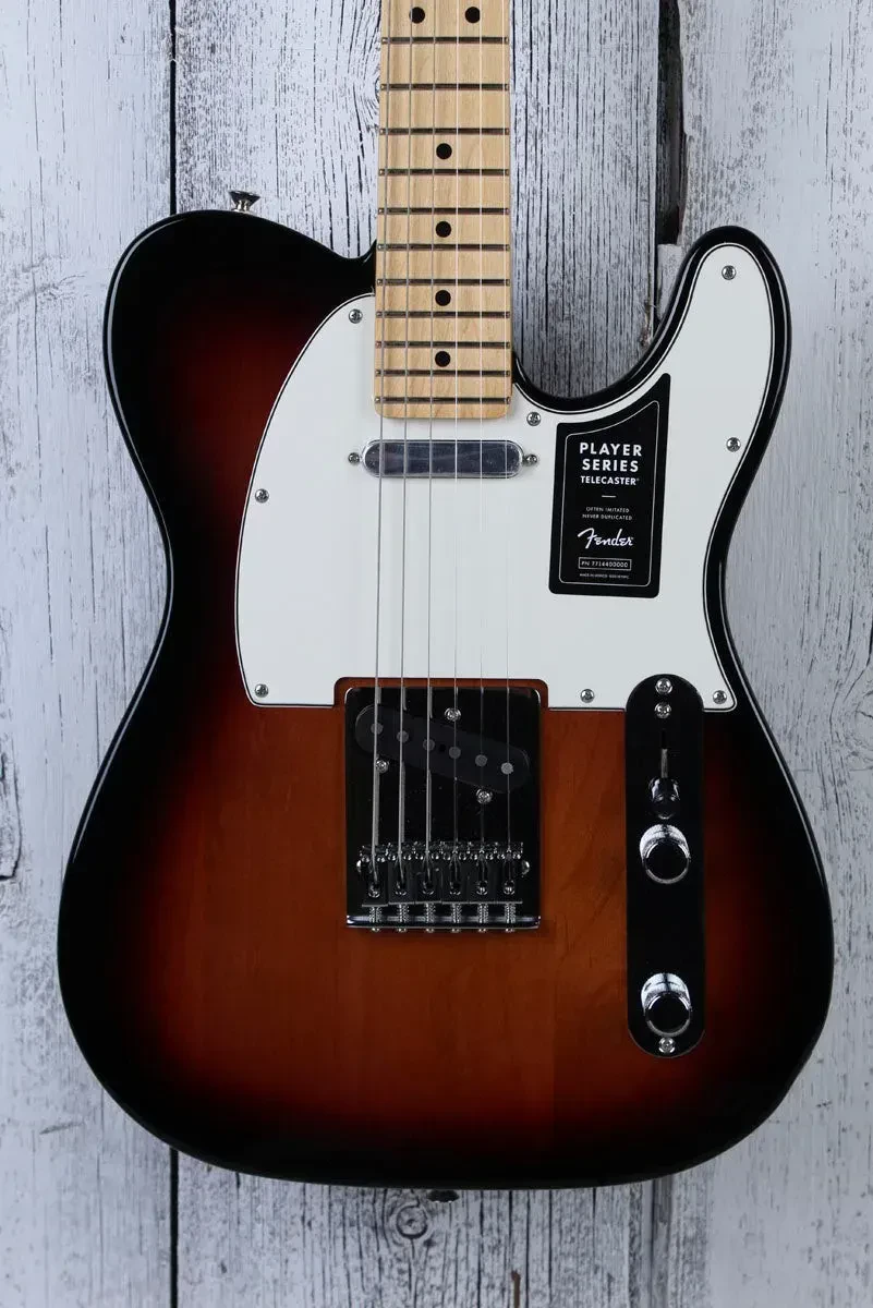 Fender 2021 Player Telecaster Electric Guitar SS Tele 3 Color Sunburst Finish