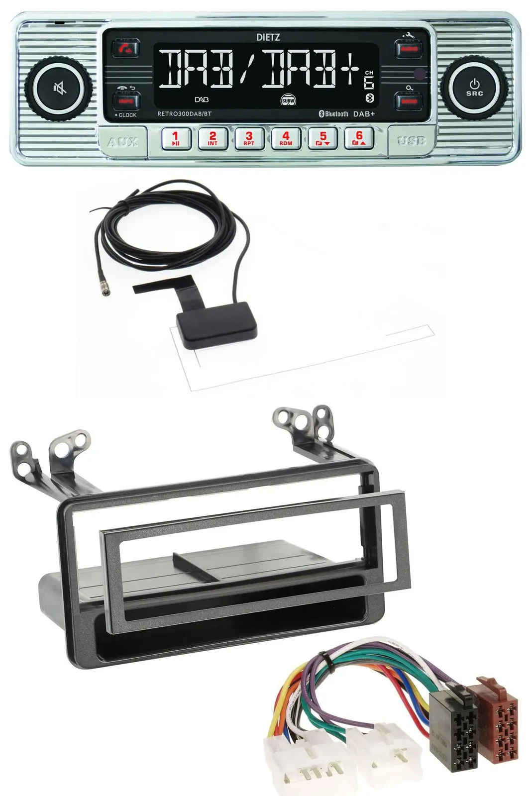 Dietz Bluetooth USB MP3 DAB Autoradio für Toyota Avensis, Verso, Celica