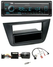 Автомагнитола Kenwood Bluetooth DAB USB для Seat Altea/Toledo 2004–2009, чёрная