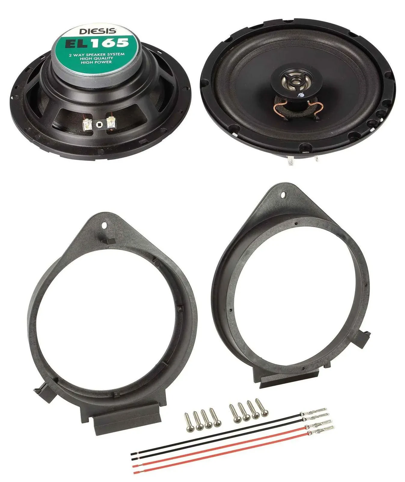 ACV 16,5cm 100Watt 2-Wege Lautsprecher für Opel Astra Insignia Karl Meriva Mokka