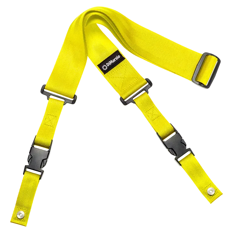 Ремень для гитары DiMarzio DD2200Y Nylon ClipLock Neon Yellow