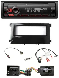 Pioneer Lenkrad USB DAB Bluetooth Autoradio für Ford Mondeo 2007-2014 S-Max pian