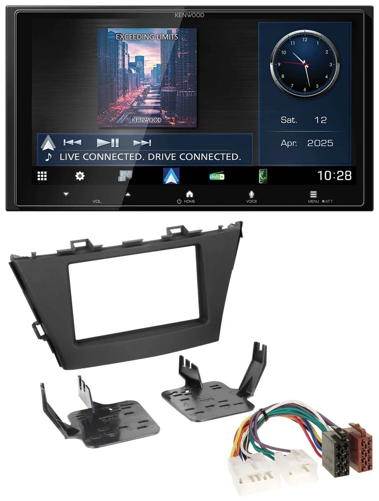 Автомагнитола для Toyota Prius+ (с 2012) Kenwood 2DIN Bluetooth USB DAB MP3