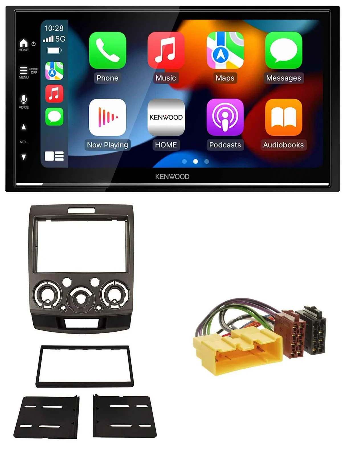 Kenwood DAB USB Bluetooth 2DIN MP3 Autoradio für Ford Ranger Mazda BT50 ab 06