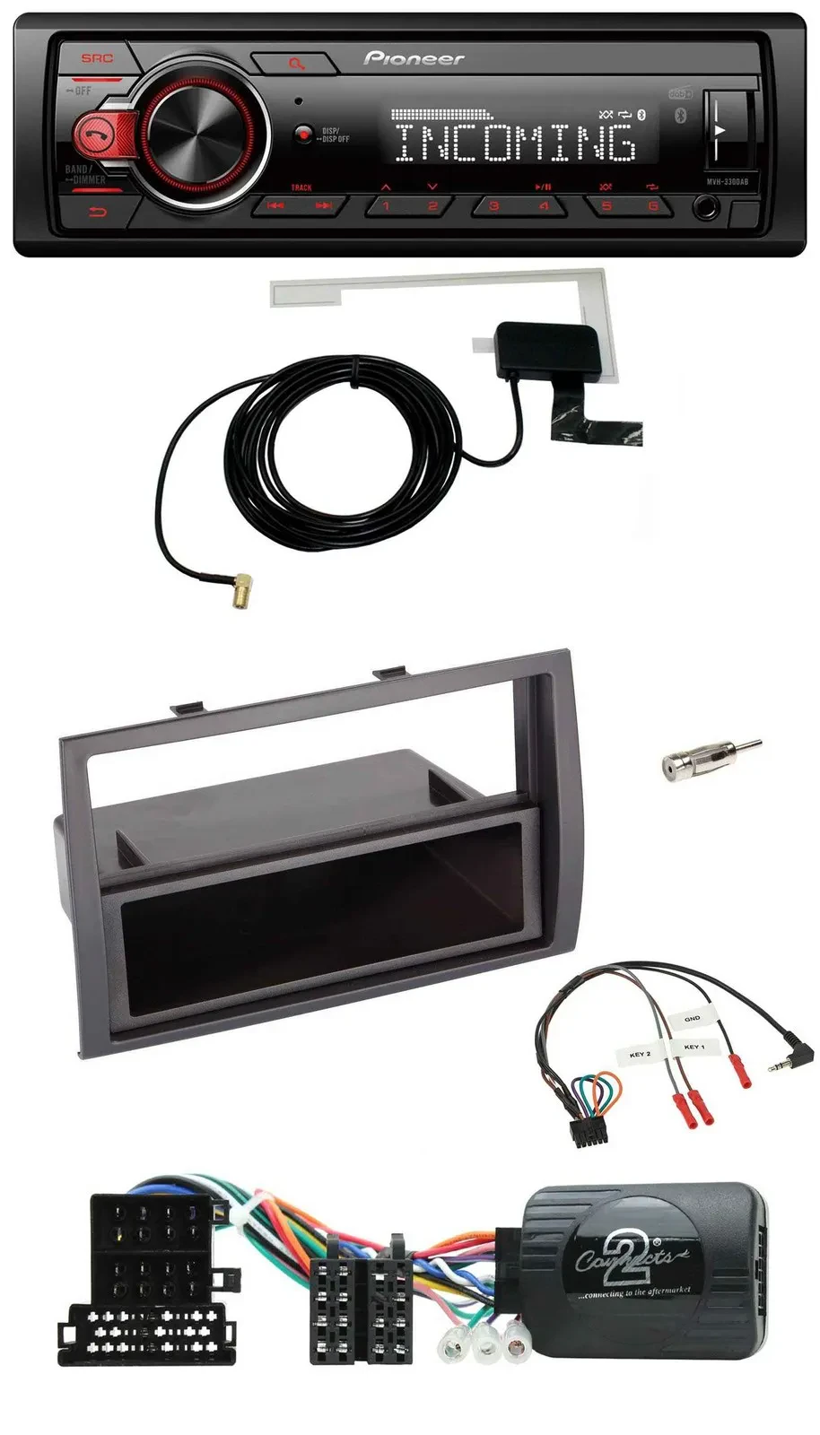 Pioneer MP3 Lenkrad CD DAB USB Autoradio für Citroen Jumper 2008-2011