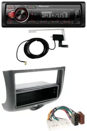 Автомагнитола 1-DIN Pioneer MP3, DAB, USB, AUX для Toyota Yaris (1999–2003)