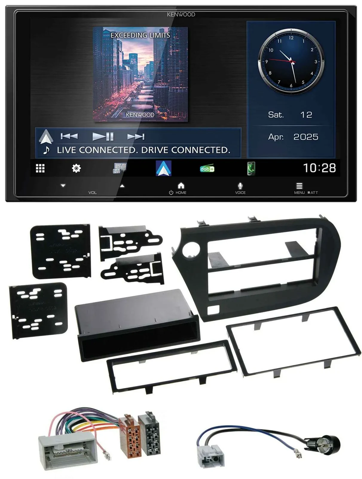 Автомагнитола для Honda Insight ZE2 (2009–2013) Kenwood 2-DIN, Bluetooth, USB, DAB, MP3