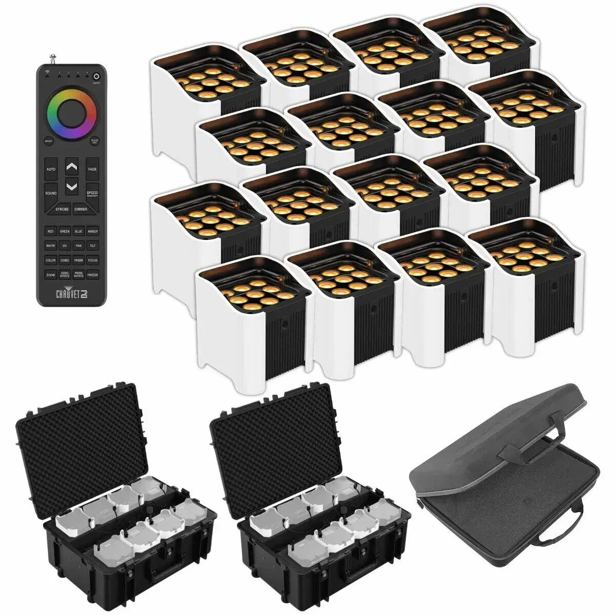 Светодиодный прибор Chauvet DJ Freedom Par Q9 с аксессуарами (16 штук)