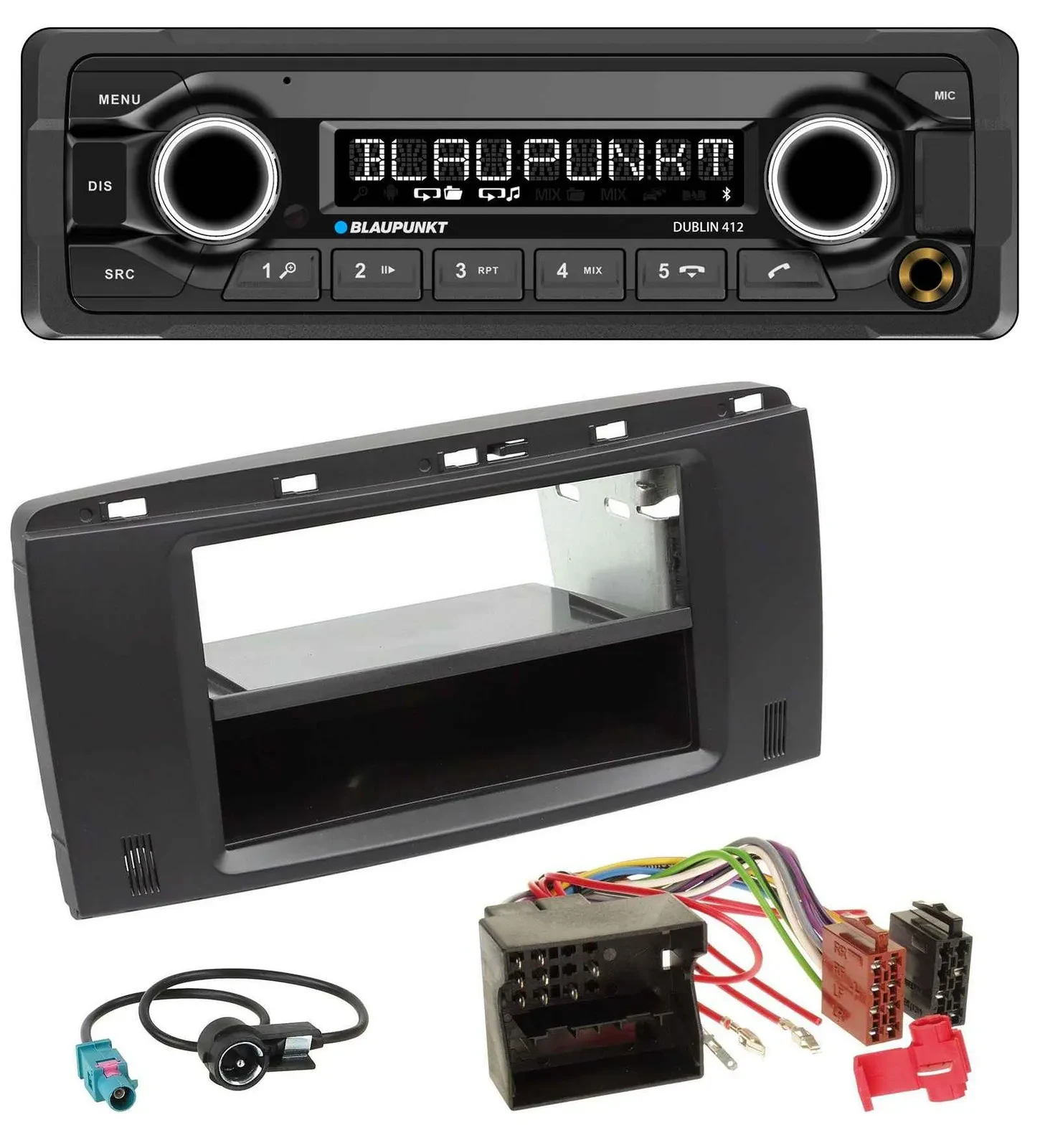 Blaupunkt MP3 Bluetooth USB AUX Autoradio für Mercedes R-Klasse (W251, 05-12)