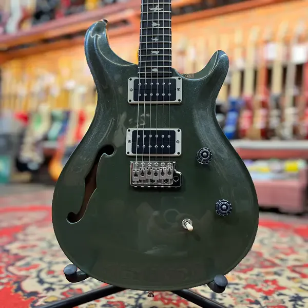 Электрогитара PRS CE24 Semi-Hollow Custom Color H-H Olive Green Blackout Neck USA 2020 W/Gigbag