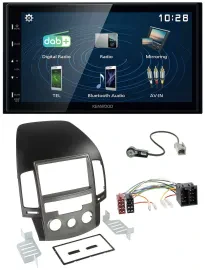 Kenwood 2DIN Bluetooth MP3 USB DAB Autoradio für Hyundai i30 (ab 08)