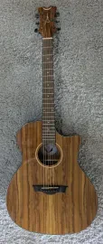 Dean AX E KOA Acoustic-Electric Cutaway Guitar, Natural Koa Exotic Guitar