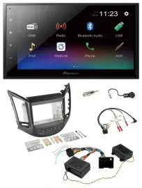 Pioneer USB Bluetooth DAB 2DIN Lenkrad Autoradio für Chevrolet Orlando 2011-2018