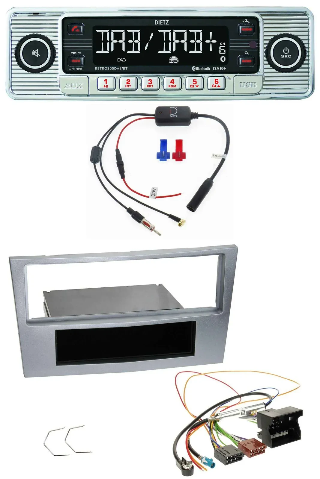 Dietz DAB USB MP3 Bluetooth Autoradio für Opel Astra H Zafira B Corsa D ab 2005