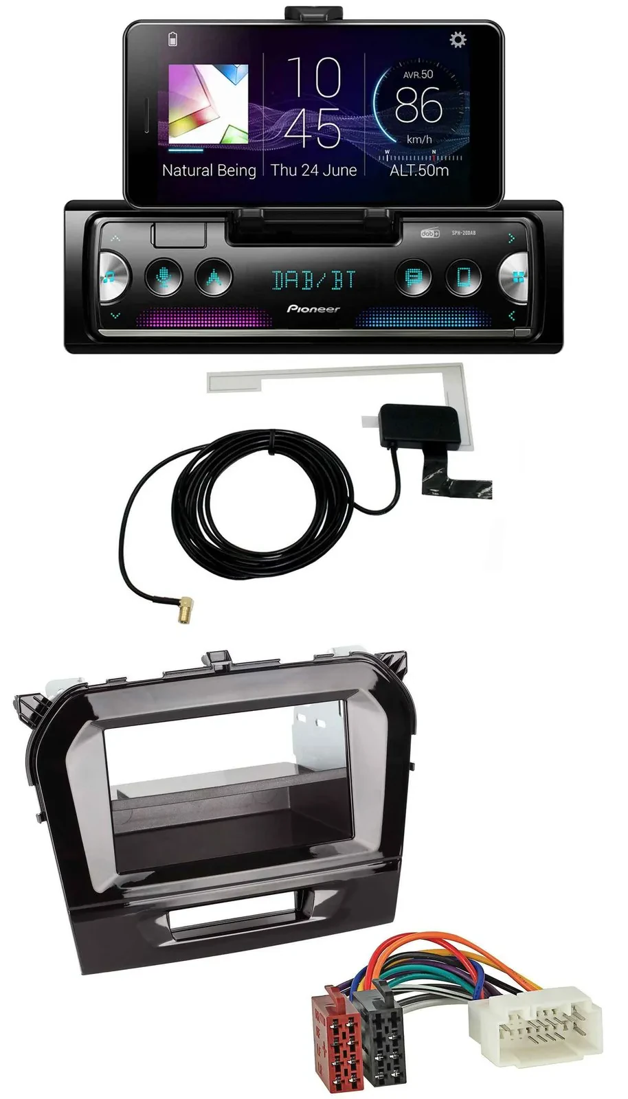 Pioneer DAB Bluetooth MP3 USB Autoradio für Suzuki Vitara (ab 2015)
