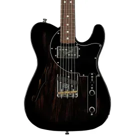 Fender CS Postmodern Telecaster DLX Closet Classic Guitar Ebony Transparent