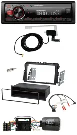 Pioneer 1DIN MP3 DAB USB Lenkrad Autoradio für Opel Vivaro Combi Kasten 2011-201