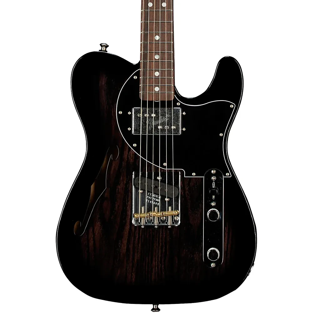 Fender CS Postmodern Telecaster DLX Closet Classic Guitar Ebony Transparent