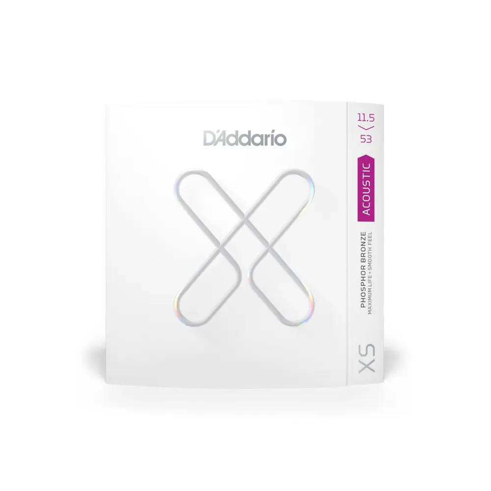 Струны для акустической гитары D'Addario XSAPB11553 XS фосфорная бронза, 11.5-53