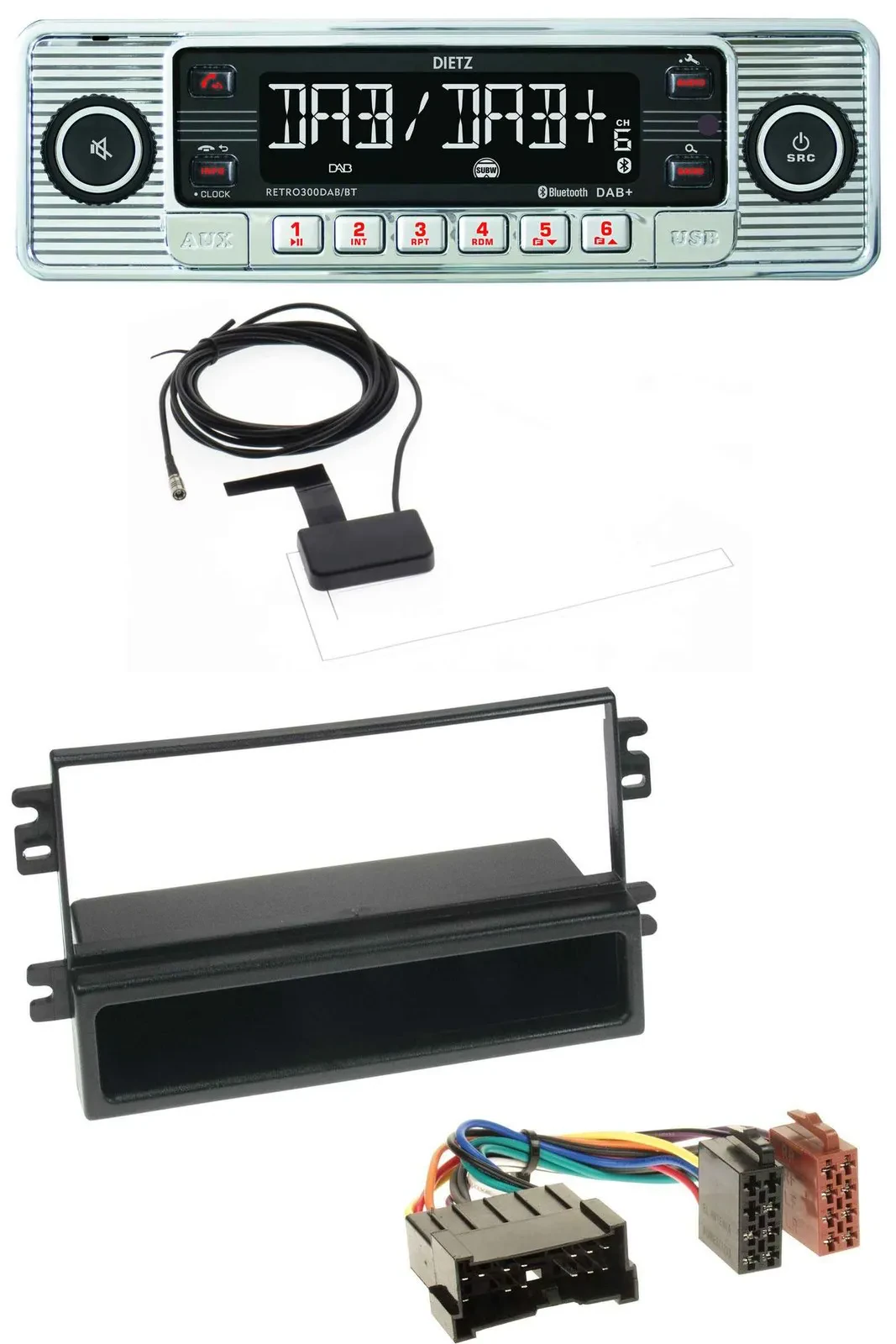 Автомагнитола для Kia Carens II (2004–2006) Dietz Bluetooth USB MP3 DAB