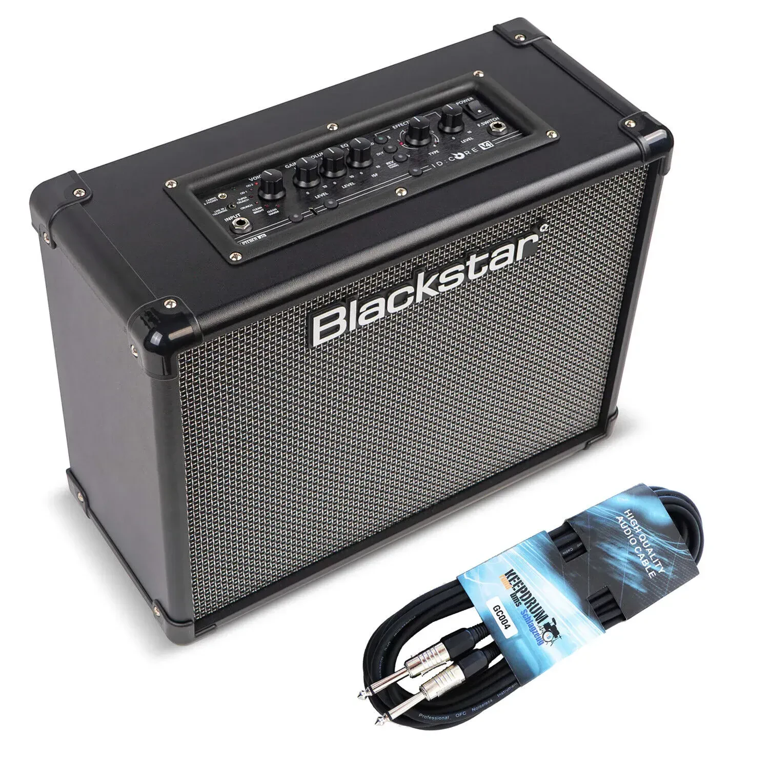 Комбоусилитель для электрогитары Blackstar ID Core 40 V4 с кабелем keepdrum Jack