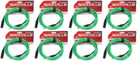 Коммутационный кабель Rockville RCXMB10-G Green 3 м (8 штук)