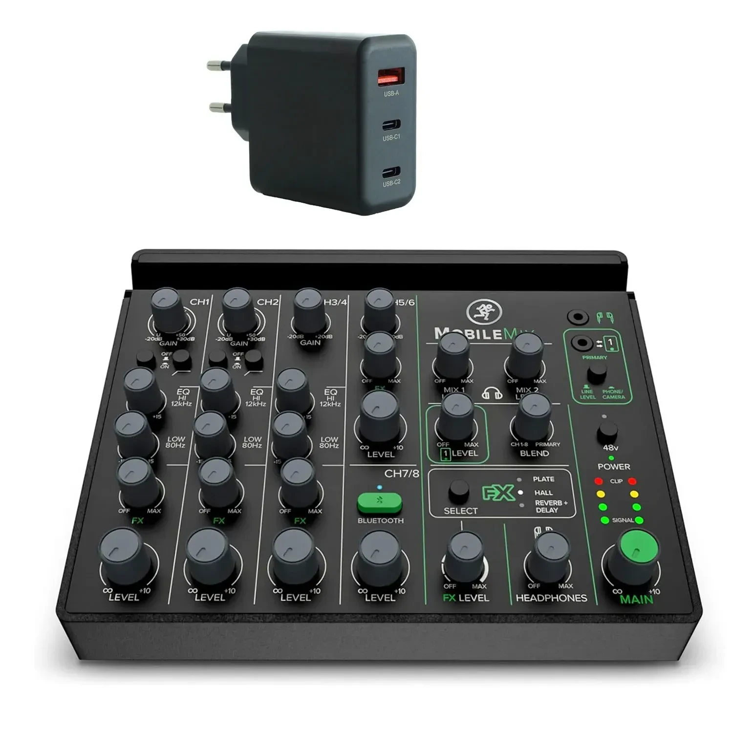 Микшерный пульт Mackie MobileMix 8-канальный аналоговый с зарядным устройством keepdrum