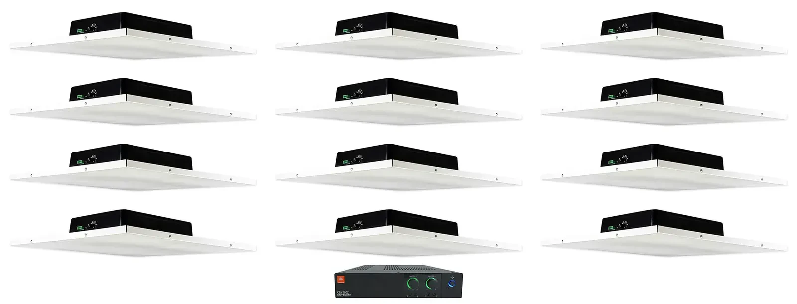 Потолочная акустика JBL DCS8T White с усилителем (12 штук)