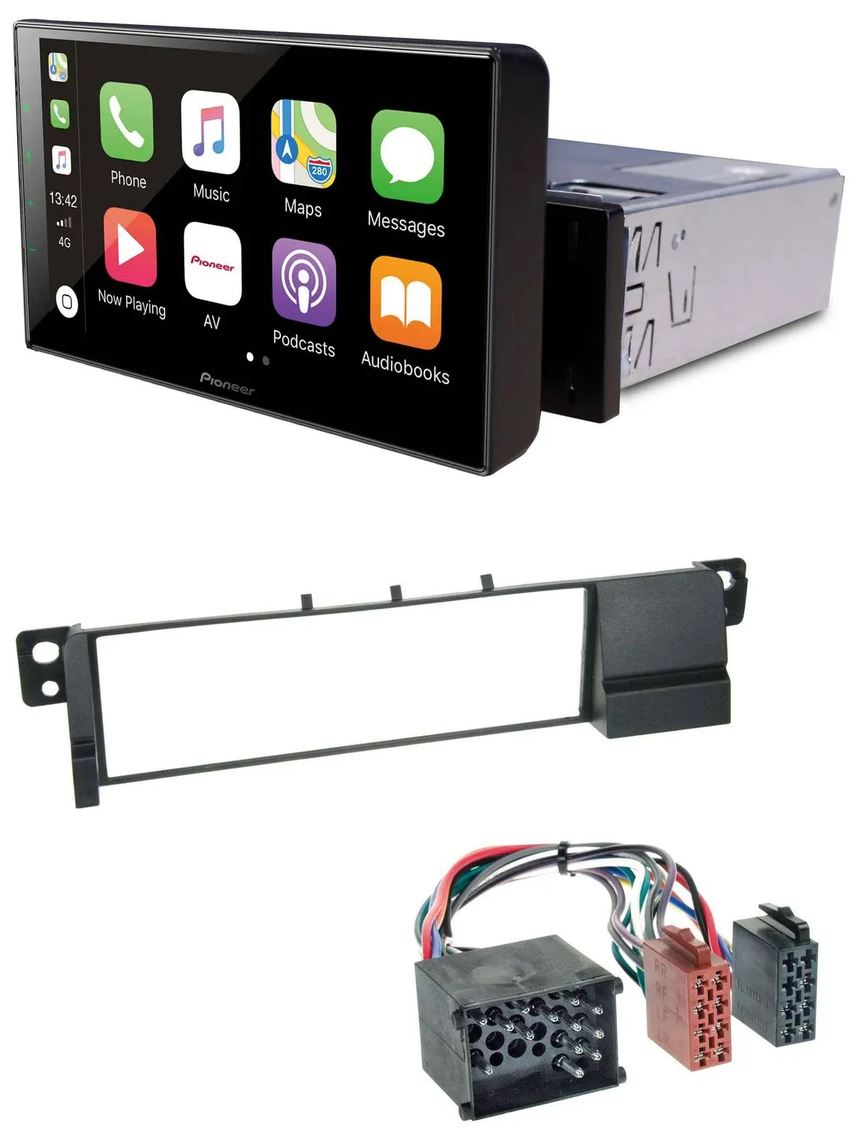 Pioneer Bluetooth MP3 DAB USB Autoradio für BMW 3er E46 (Rundpin, ab 1998)