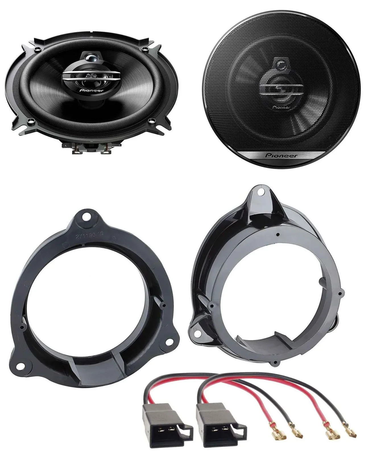 Pioneer 3-Wege 13cm 250Watt Lautsprecher für Mercedes Citan Renault Kangoo Front