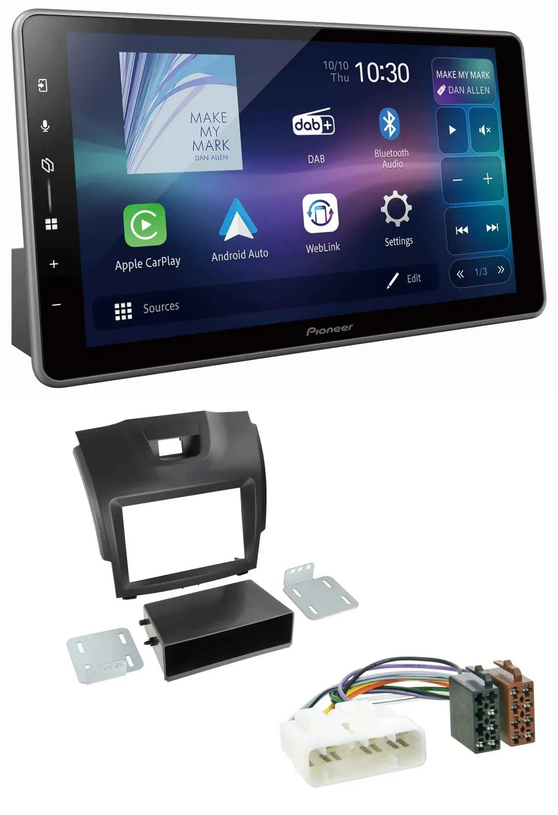 Pioneer Bluetooth USB DAB MP3 Autoradio für Isuzu D-Max (2012-2020)